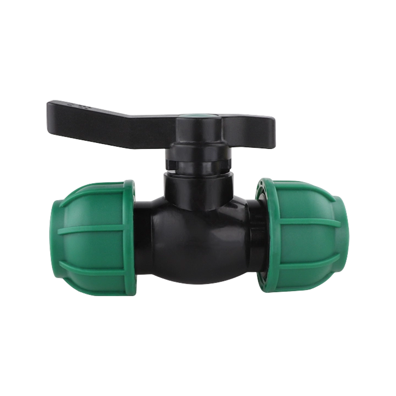 PE Compression Straight-Through Ball Valve